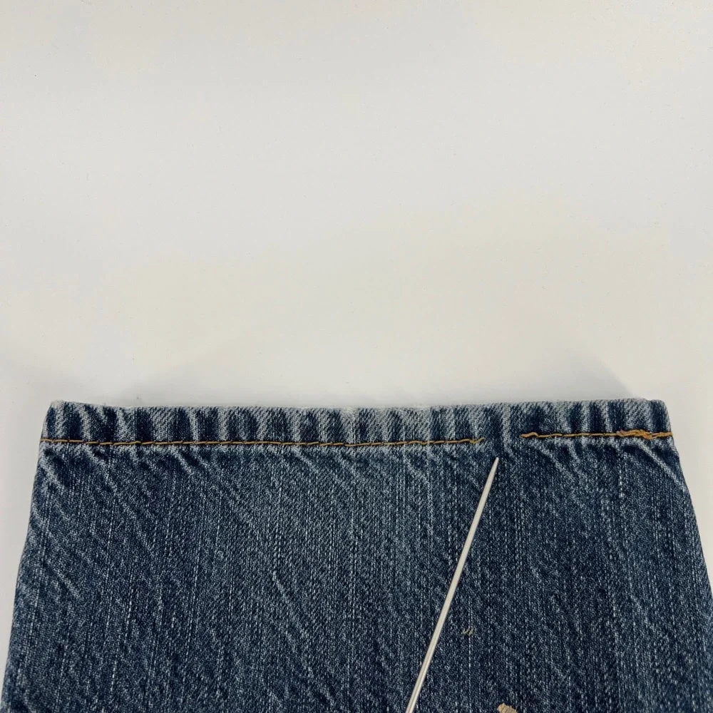 Levis 505 Regular Fit Straight Leg Jeans Mens 38x30 Medium Wash Blue Cotton‎
